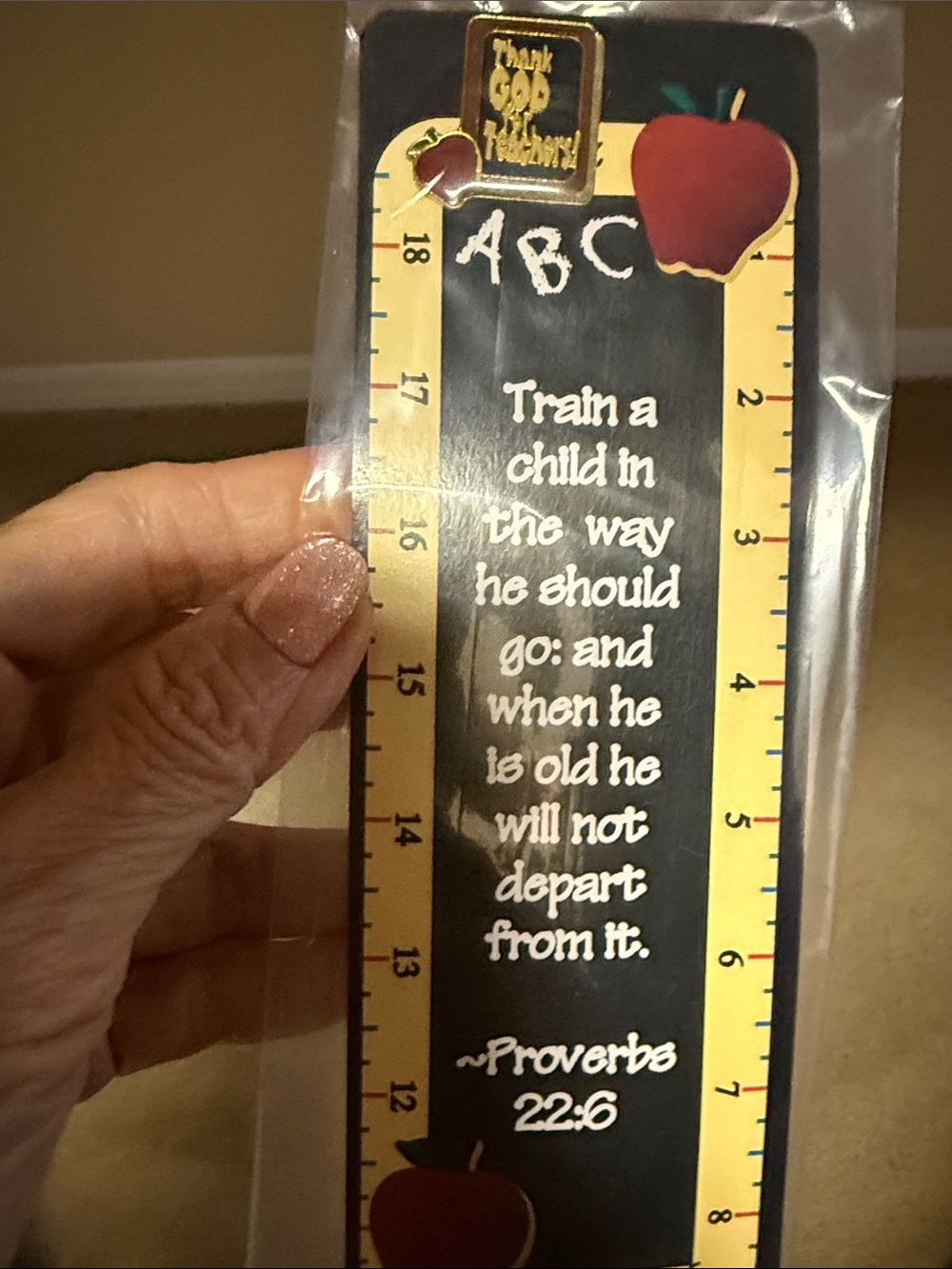 Friendship Thank You Bookmarks - Blue and Black - - Picture 2 of 2